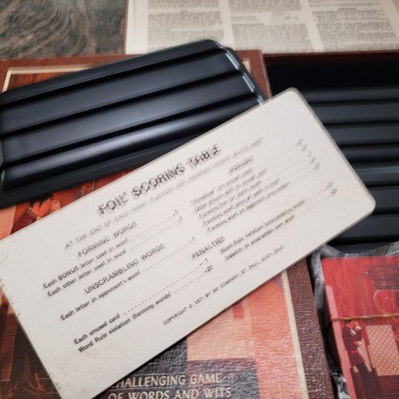 [GREAT Condition] Vintage 1968 "Foil" COMPLETE 3M Bookshelf Game - Picture 6 of 6